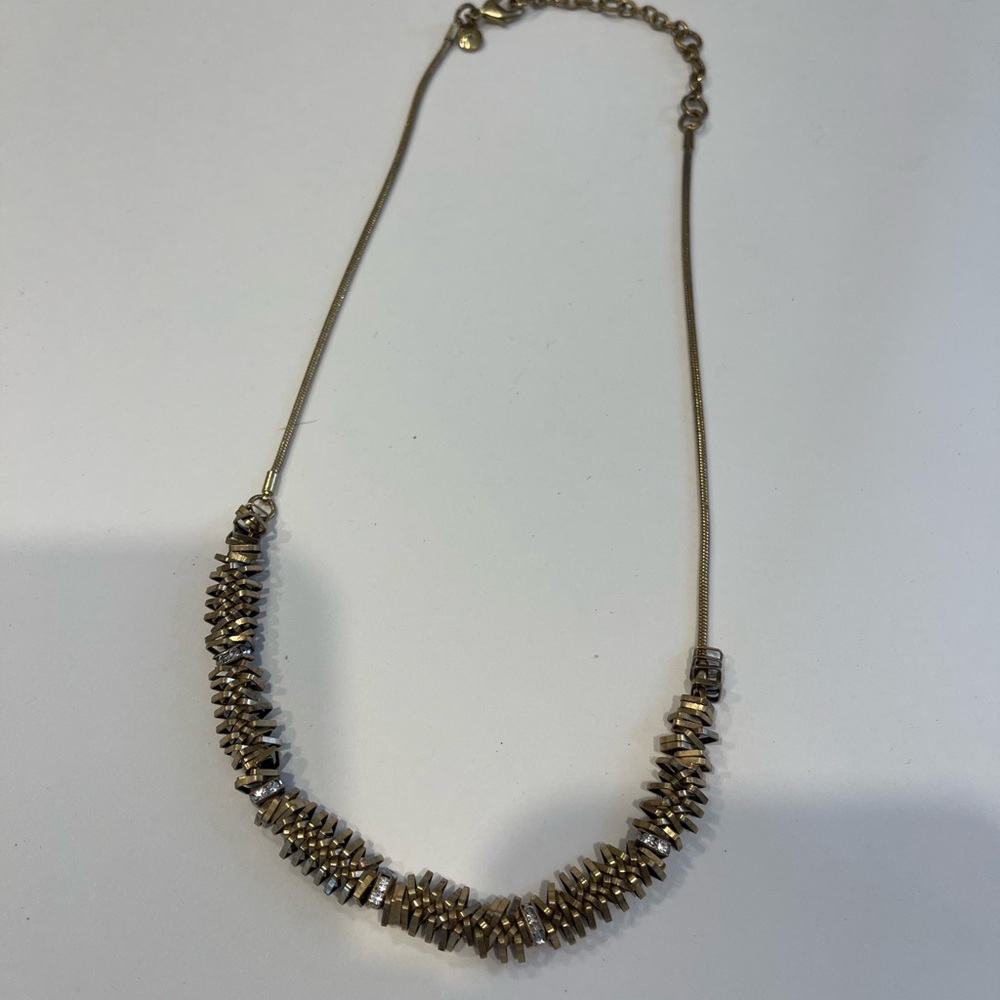 Vintage J Crew Gold Tone Chunky Necklace Women’s Jewelry Fashion Stylish - Picture 8 of 9